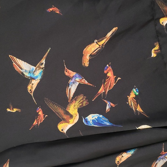 La Fee Maraboutee Bird print dress France ,Made in Italy Sz.EU 38/US 6 - Picture 9 of 11